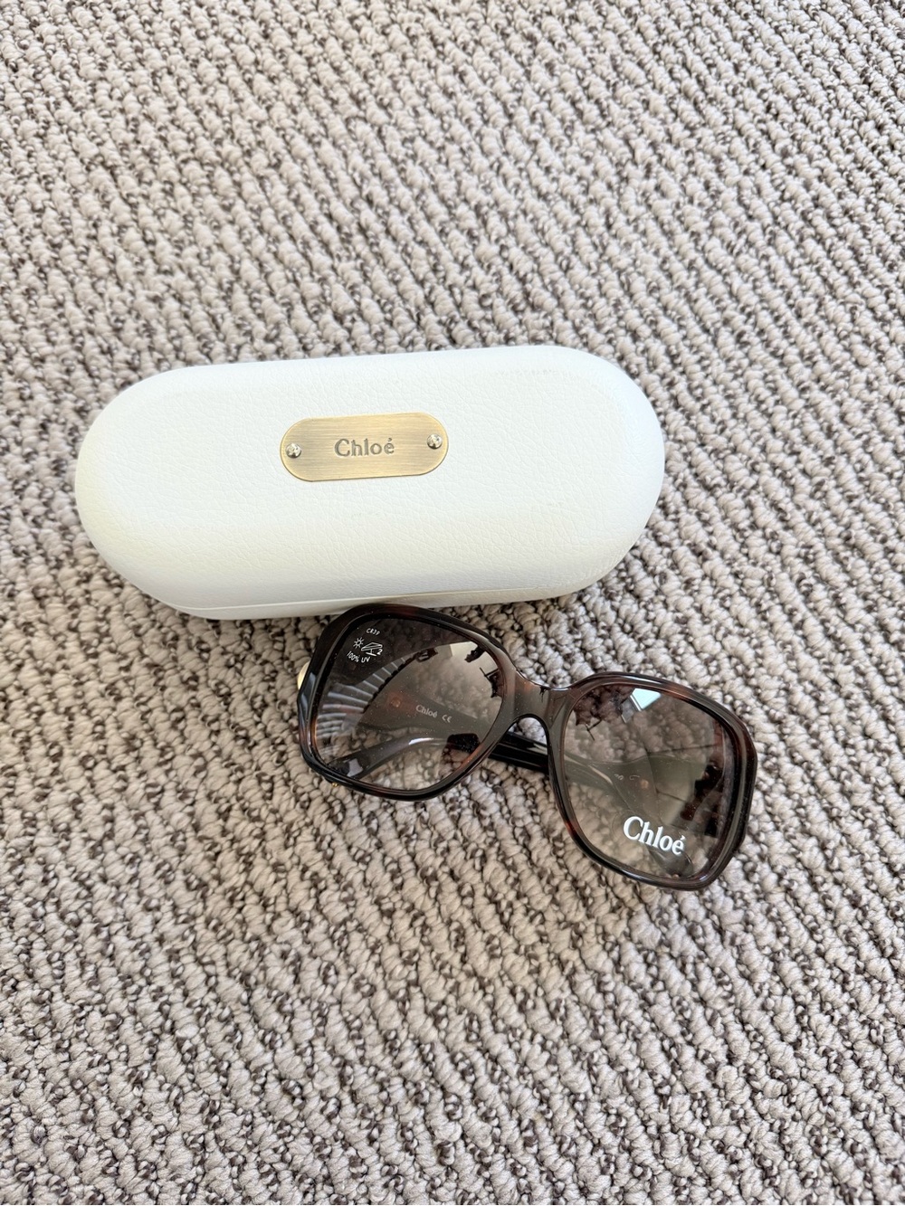 Authentic Chloé CL2192 Oversized Sunglasses with Original Case
